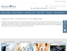 Tablet Screenshot of diagnostik-nord.de